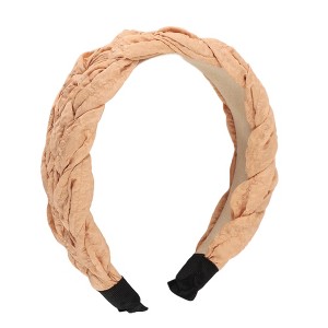 Unique Bargains Women's Elegant Five-strand Braid Wide Hairband 6.69"x4.72" 1 Pc - 1 of 3