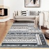 Washable Modern Geometric Patchworked Area Rugs, Soft Non Slip Contemporary Floor Carpet for Home Office - 3 of 4