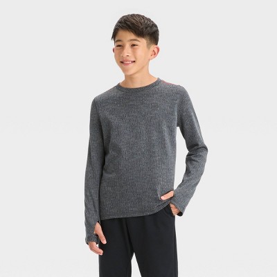 Men's Long Sleeve Seamless Sweater - All In Motion™ Heathered Gray Xxl :  Target