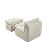 Compressed Lounge Chair with Ottoman, Modern Sofa for Small Spaces, Comfortable Polyester Sofa for Living Room, Bedroom, or Studio - 4 of 4