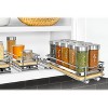 Lynk Professional Slide Out Vertical 4.25" Single Metal/Wood Spice Rack Silver: Kitchen Cupboard Organizer, Pull Out Storage - 4 of 4