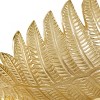 Set of 2 Contemporary Leaf Trays Gold - Olivia & May - image 3 of 4
