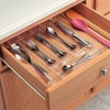 iDESIGN Linus Plastic Divided Drawer Organizer Tray Clear: Utensil Storage, Hand Wash, 14" Depth, 13" Width - 4 of 4