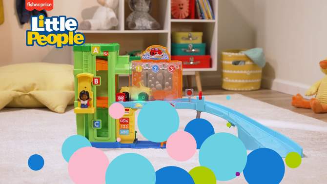 Fisher-Price Little People Toddler Light-Up Learning Garage Playset, 2 of 8, play video
