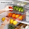 LunaLulinlk Clear Stackable Refrigerator Organizer Bins Pull-Out Drawers for Fruit and Veggies, 12L - 4 of 4