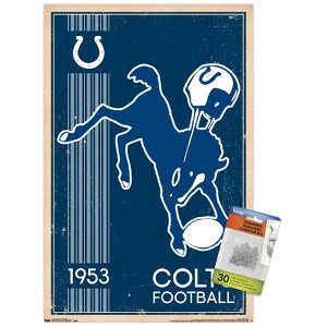 Trends International NFL Indianapolis Colts - Retro Logo 14 Unframed Wall Poster Prints - 1 of 4
