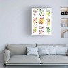 Trademark Fine Art - Gayle Martin Legner  Leaf Impressions Grid Canvas Art - 2 of 4