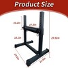 Bulgarian Split Squat Stand, Adjustable Single Leg Squat Stand, 11 Adjustable Roller Height Lower Body Gym Equipment - 3 of 4
