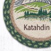 Earth Rugs Mt. Katahdin Table Trivet – Scenic Eco-Friendly Accent in Natural Jute - 2 of 3