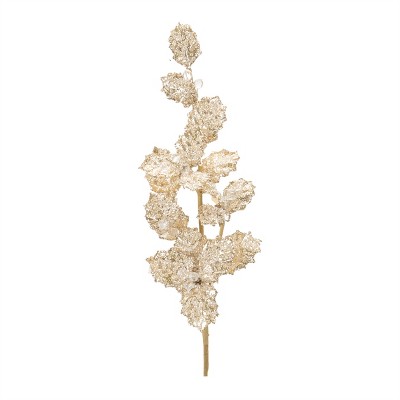 Beaded Holly Leaf Spray (Set of 2)
