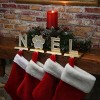 4pc 5" Silver Sparkle "NOEL" Stocking Holders - National Tree Company - 2 of 4