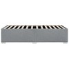 vidaXL Bed Frame Light grey 100% polyester, plywood, engineered wood - 4 of 4