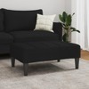 vidaXL Footstool Black 30.3"x21.7"x12.2" Fabric - 3 of 4