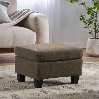 Grungis Benches with Birch Wood Legs,Smooth Upholstered  Ottoman,Ottoman Bench for Living Room,Bedroom