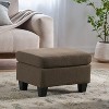 NicBex Modern 24" Rectangle Ottomans Wood Footstools with Thick Cushion for Bedroom and Living Room - 2 of 4