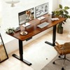 KWPZQEB Height Adjustable Electric Standing Desk, Sit Stand up Desk, Home Office Desk Ergonomic Rising Computer Table - 3 of 4