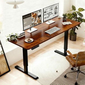 KTMBDW Height Adjustable Electric Standing Desk, Sit Stand up Desk, Gaming Desk, Memory Computer Home Office Desk for Living Room and Bedroom - 1 of 4