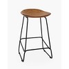 Jofran, Nature's Edge Solid Acacia Counter Height Backless Stool (Set of 2) - 3 of 4