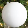 Northlight Shiny Commercial Shatterproof Christmas Ball Ornament 10" (250mm) - Winter White - 3 of 4