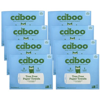 Caboo Tree Free Paper Towels - Case of 8/3 ct
