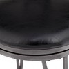 55 Downing Street Brown Swivel Bar Stools 24 7/8" High Set of 2 Traditional with Backrest Footrest Kitchen Counter Height Island - 4 of 4