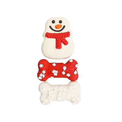 Molly's Barkery Holiday Snowman in Cinnamon and Apple Flavor Dog Treats - 3.63oz