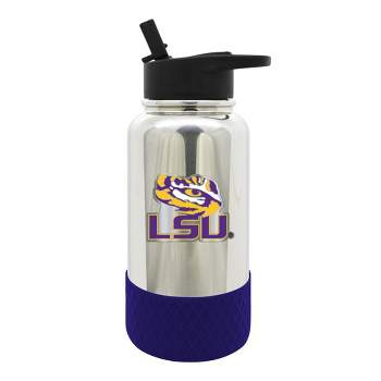 NCAA LSU Tigers 32oz Chrome Thirst Hydration Water Bottle