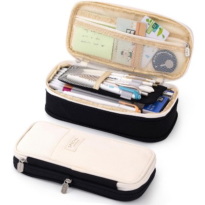 Paaaawaters Big Capacity Pencil Pen Case Office College School Large Storage High Capacity Bag Pouch Holder Box Organizer