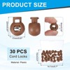 Unique Bargains Plastic Adjustable Draw String Clip Ends Spring-Loaded Buckle Round Cord Locks 30 Pcs - 2 of 3
