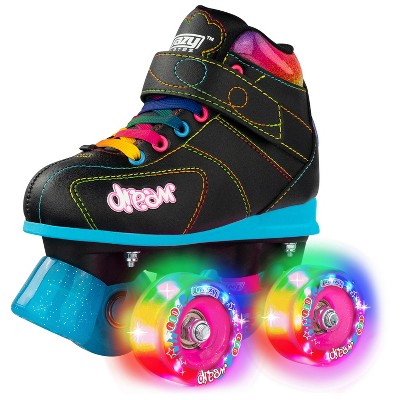 YUANYI Quad Roller Skates For Girl And Women With All Wheel Light Up,Indoor/Outdoor Lace-Up Fun Illuminating Roller Skate For Kid,Blue-L(38-42)-set1 YUANYI Quad Roller Skates For Girl And Women With All Wheel Light Up,Indoor/Outdoor Lace-Up Fun Illuminating Roller Skate For Kid,Blue-L(38-42)-set1