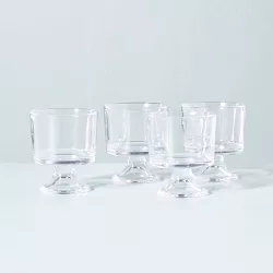 8oz Glass Parfait Cup 4pk Set Clear - Hearth & Hand™ with Magnolia