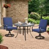 EROMMY Outdoor Dining Chairs Set Of 2, Heavy Duty Patio Swivel Chairs With Full Rattan Backrest, All-weather Swivel Rocker Chair For Lawn - 4 of 4