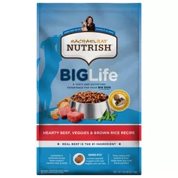 Rachael Ray Nutrish Big Life Hearty Beef with Vegetable and Rice Large Breed Adult Dry Dog Food