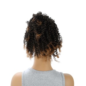 Unique Bargains Women's Fluffy Ponytail Short Hair Hair Extension High Temperature Fiber 9.8IN 1 Pc - 1 of 4
