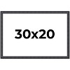 PosterPalooza | Linear Black Picture Frame - UV Acrylic, Backing Board, Hanging Hardware Included - 2 of 4
