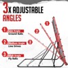 Zealfeel Baseball Rebounder Net 4x4.5FT with 3 Angles, Pitch Back Trainer with 2 Strike Zones - 3 of 4
