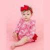 RuffleButts Baby/Toddler Girls Long Sleeve Waterfall Knit Bubble Romper - 3 of 4