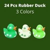 4E's Novelty 24 Pcs St Patrick's Day Rubber Ducks - 2 inch Shamrock Rubber Duckies Bulk - St. Patrick's Day Gifts for Kids Party Favors Accessories - 2 of 4