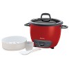 Aroma 14 Cup Pot-Style Rice Cooker and Food Steamer - ARC-747-1NG: 2 Settings, Vegetable Steamer, Cool Touch, Red - 3 of 4
