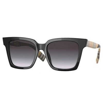 Burberry MAPLE BE 4335 39298G Womens Square Sunglasses Black 53mm