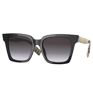 Burberry MAPLE BE 4335 39298G Womens Square Sunglasses Black 53mm - 1 of 3
