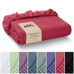Microfiber Fitted Sheets Deep Pocket Up to 16-Inch , Ultra Soft , Easy Fit , Hypoallergenic Fitted Bed Sheets - Lux Decor Collection - 1 of 4