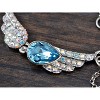 Anna-Kaci Crystal Light Sapphire Abstract Sprout Pendant Necklace - 4 of 4