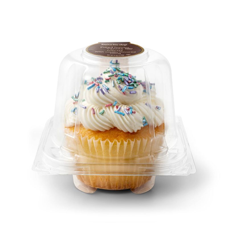 Vanilla Filled Jumbo Cupcake - 6oz - Favorite Day&#8482;, 4 of 5