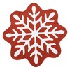 Christmas Rug Washable Xmas Snowflake Area Rugs - 3 of 4