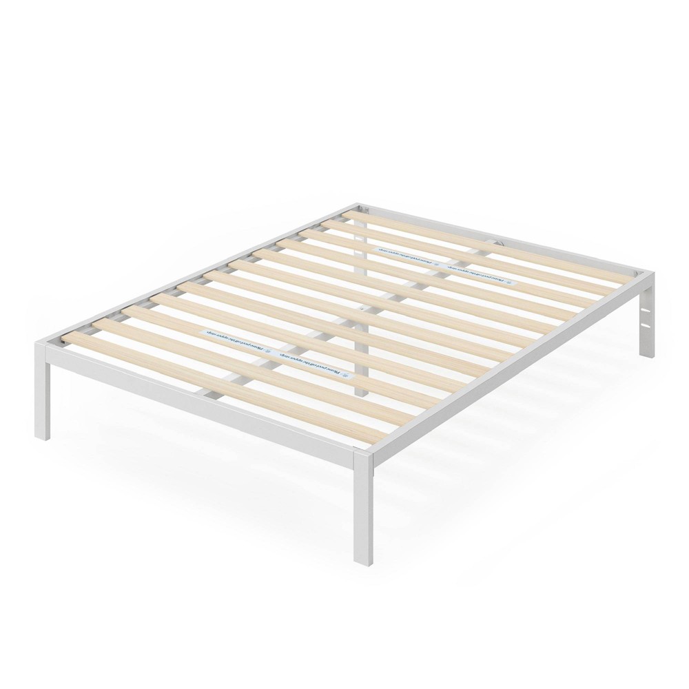 Photos - Bed Zinus Full 14" Metal Platform  Frame White - : No Box Spring, 700 lbs Capacity, 5-Year Warranty 