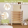 Costzon Climbing Toys for Toddlers, 5-in-1 Foldable Montessori Arch Climber with Slide Ramp, Multi-Combo Wooden Triangle Play Gym Set - 4 of 4
