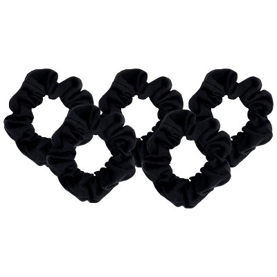 Kitsch Organic Cotton Knit Scrunchies 5pc - Black