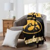 Sweet Home Collection NCAA Iowa Hawkeyes 46" x 60" Raschel Throw Blanket - 2 of 4
