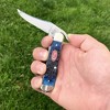 Case XX Rogers Jig Navy Blue Bone RussLock Pocket Knife - 2 of 4